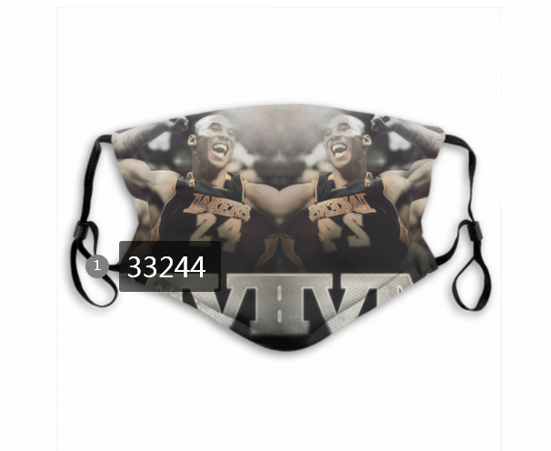 2021 NBA Los Angeles Lakers #24 kobe bryant 33244 Dust mask with filter